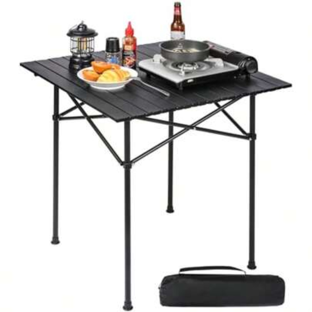 Camp Grill Portable Folding - Roll Up Camping Table Square 28x28