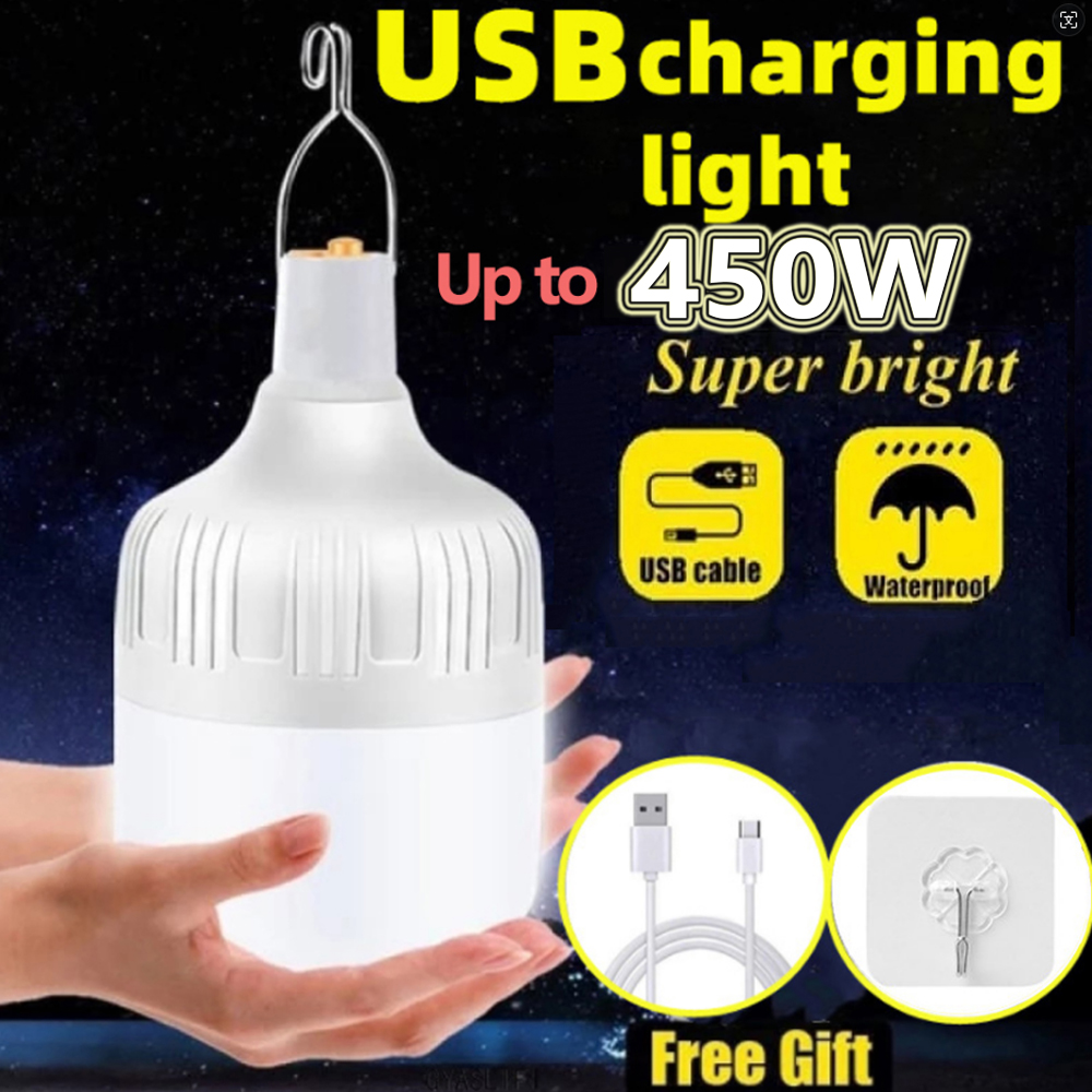 Camping Cooking Tent - Portable Outdoor BBQ Camping Lights USB