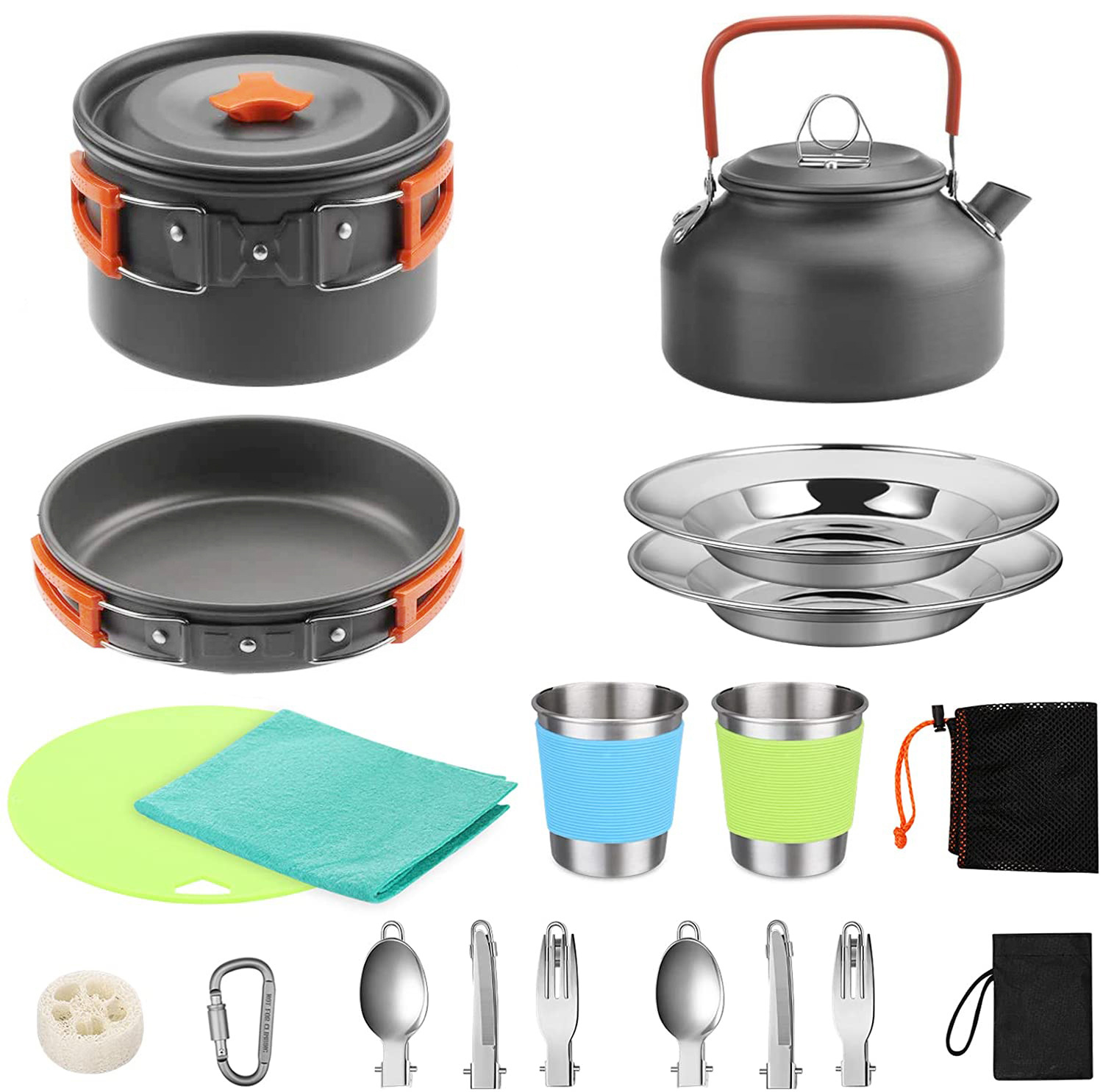 Outdoor Camping Cook Set with  - Camping Cooking Lightweight 评论和价格
