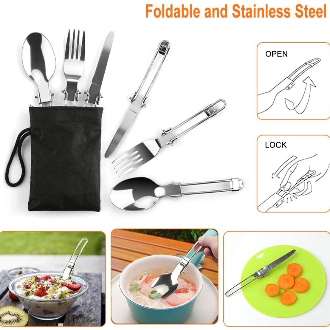 Outdoor Camping Cook Set with  - Camping Cooking Lightweight 评论和价格