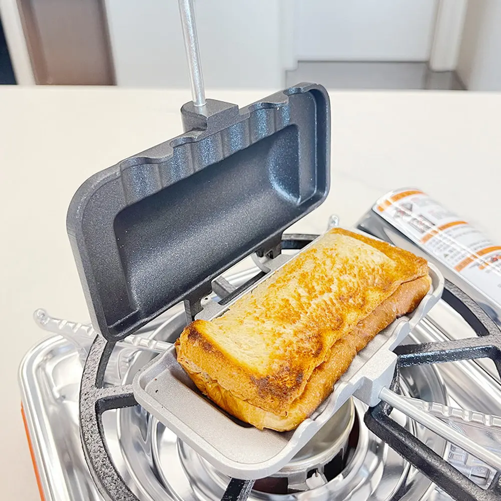 ANon-stick Aluminum Sandwich P - Camping Cooking Utensil Roll 评论和价格
