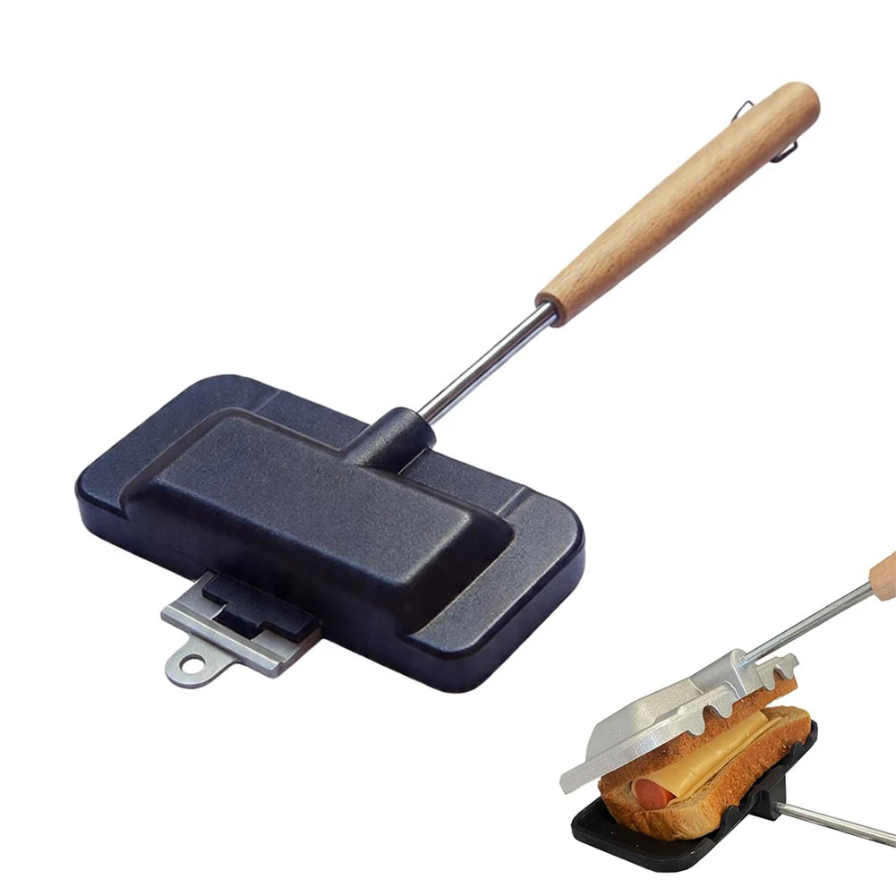 ANon-stick Aluminum Sandwich P - Camping Cooking Utensil Roll 评论和价格