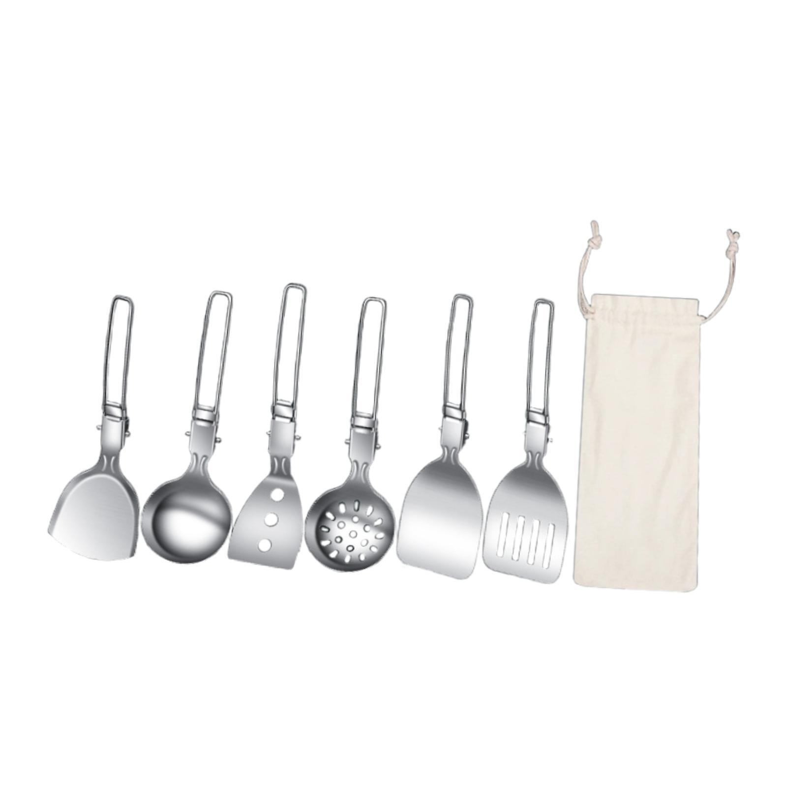 7Pcs Camp Cooking Utensil Set  - Camping Cooking Essentials Kit 评论和价格