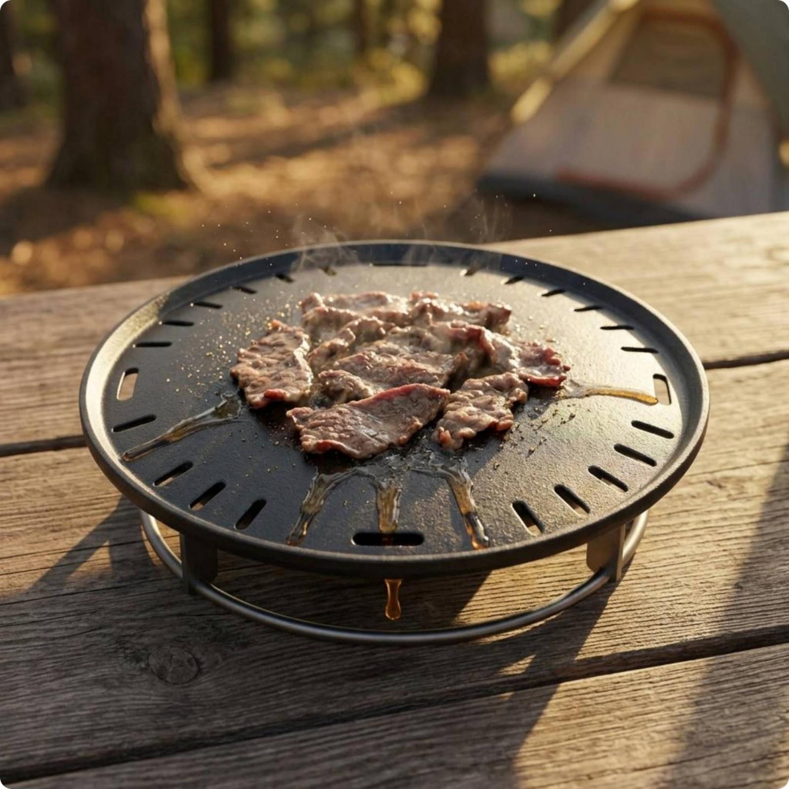 Cast Iron Oval Grill Pan for O - Skillet Cast Iron Camp 评论和价格