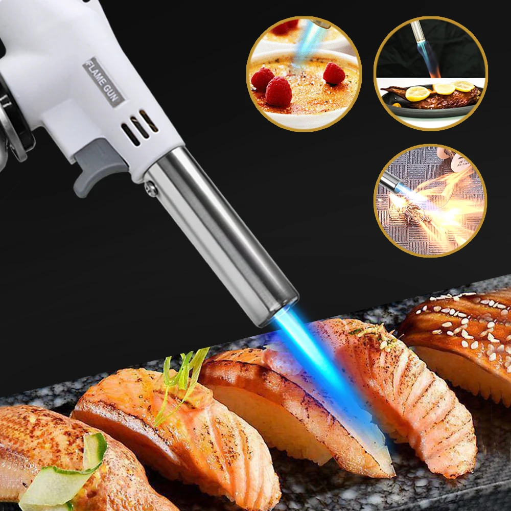 Portable Metal Flame Gun Butan - Camping Cooking Flame 评论和价格