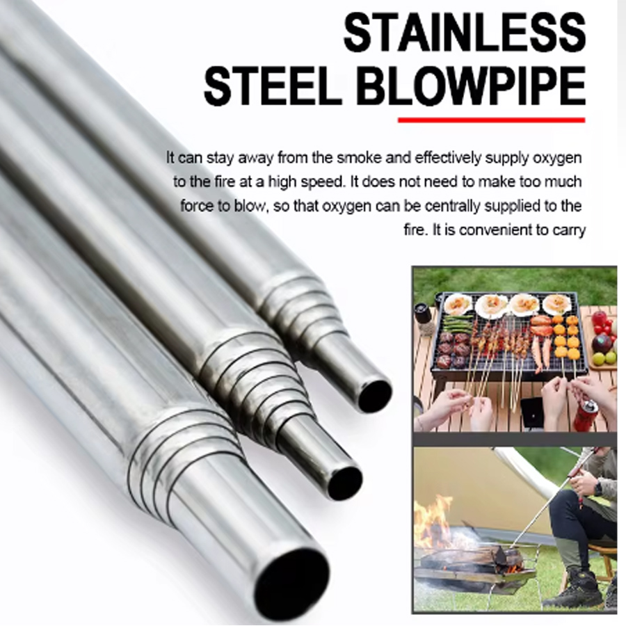Stainless Steel Blowpipe Pocke - Camping Cooking Ware 评论和价格