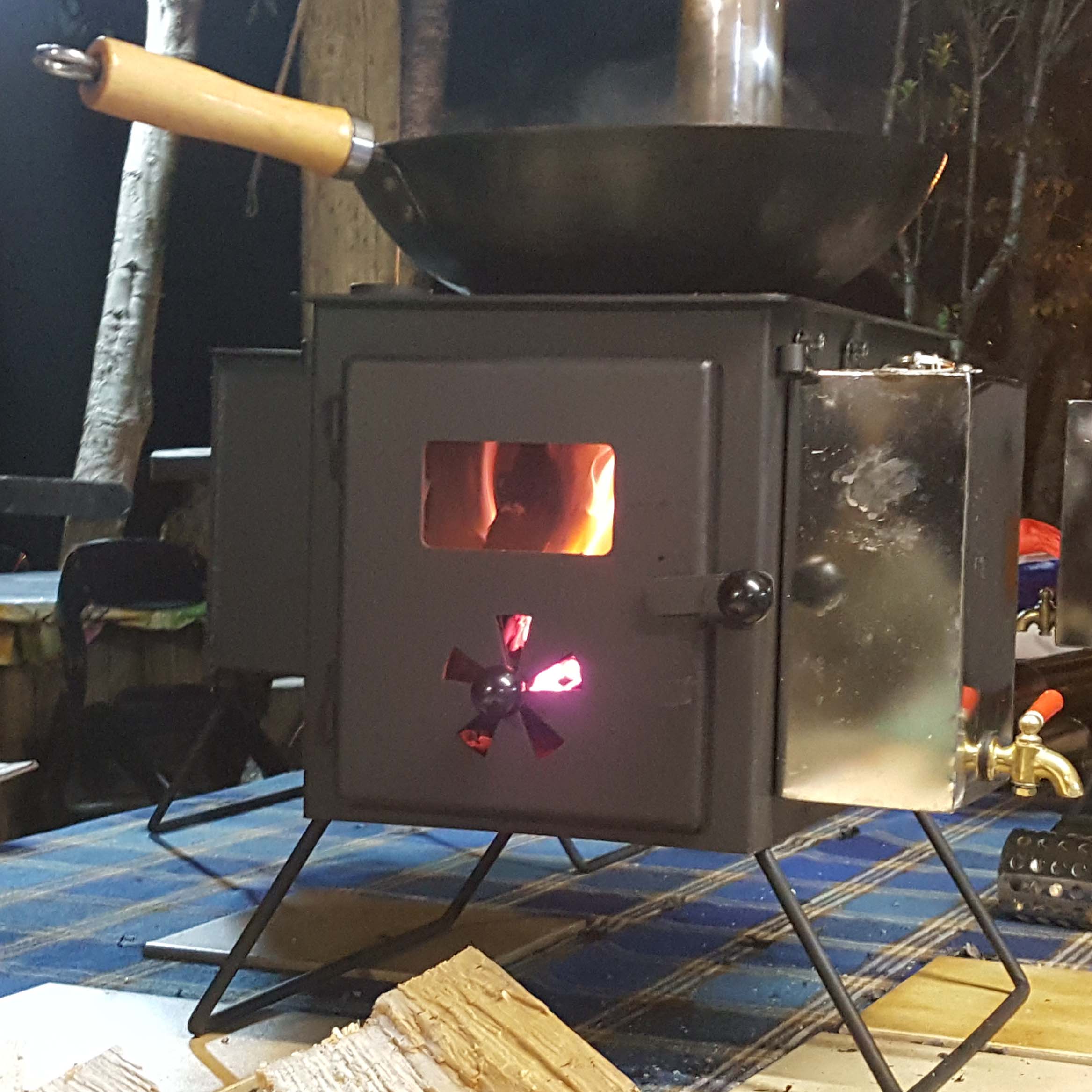 Outdoor Picnic Small Wood Fire - Camping Cooking Tent 评论和价格