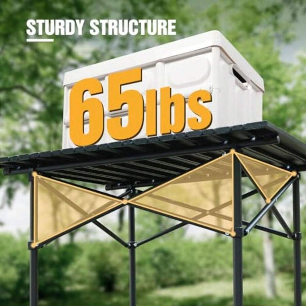 Roll Up Camping Table Square 2 - Camp Grill Portable Folding 评论和价格