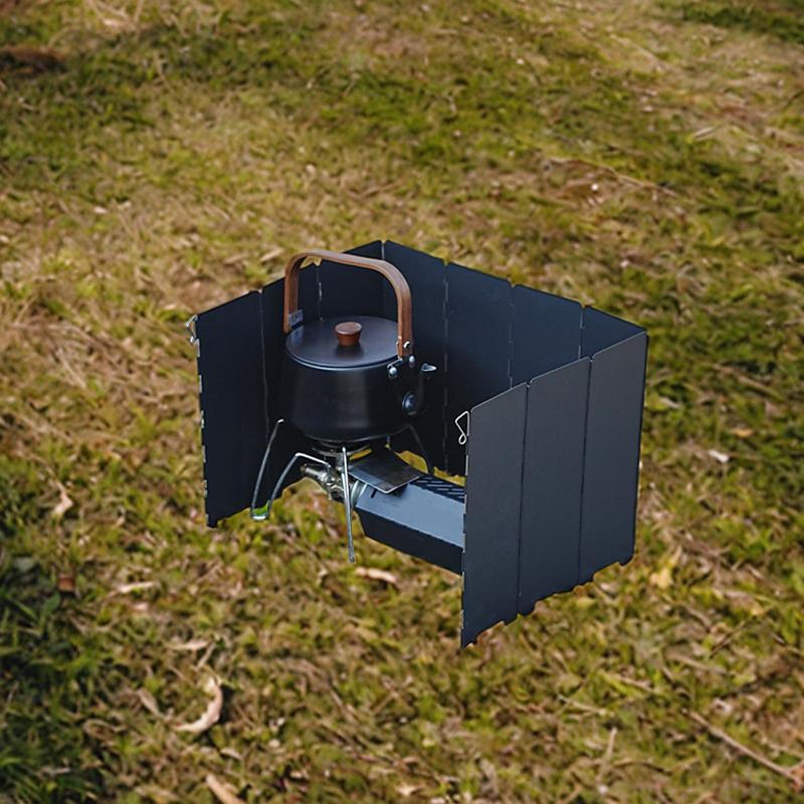Camp Windscreen Portable Foldi - Camping Cooking Wind Blocker 评论和价格