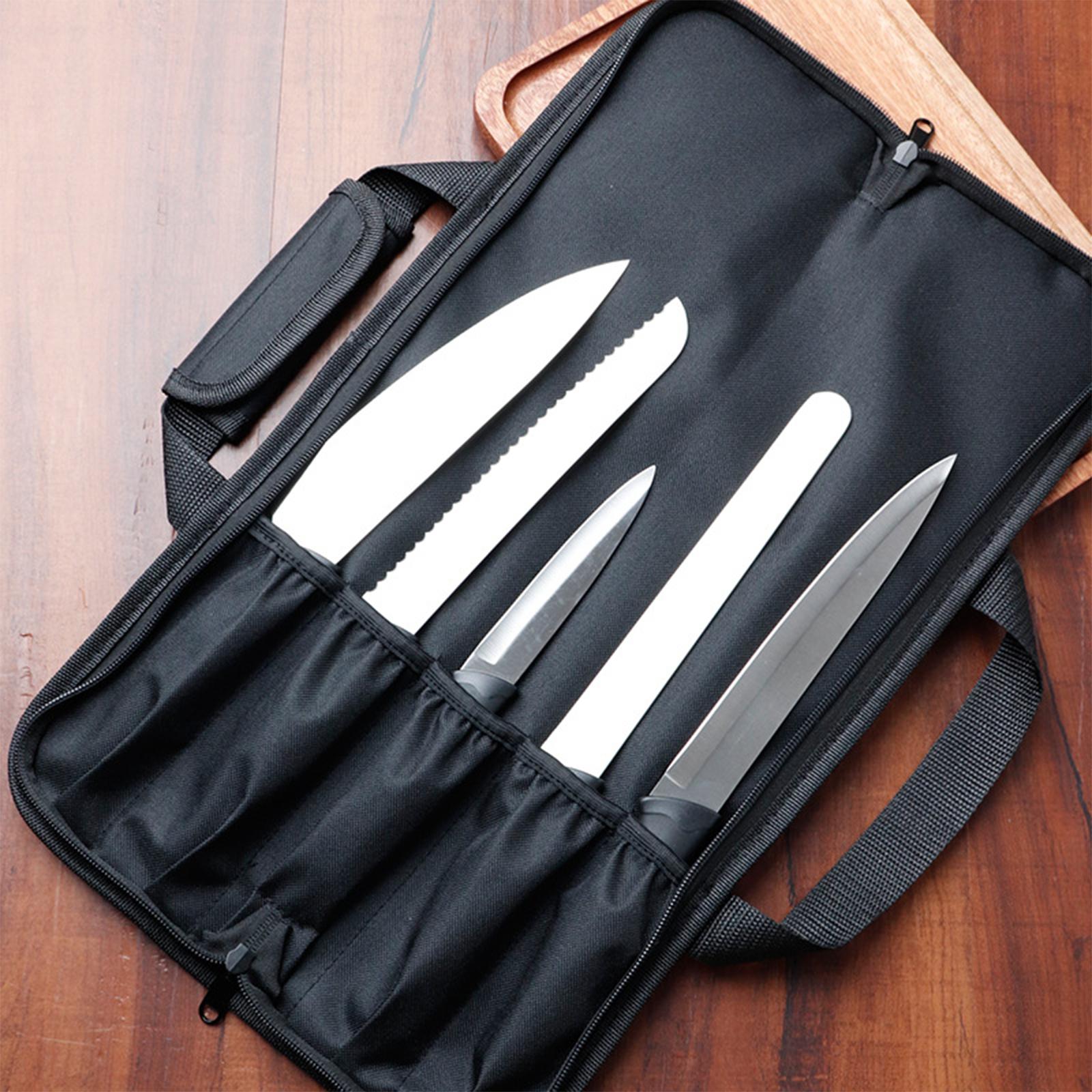 Chef Knife Storage Bag Oxford  - Camping Cooking Utensil Roll 评论和价格