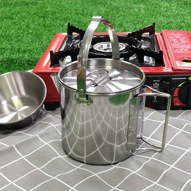 1PC Compact and Portable 1.2L  - Camping Cooking Ware 评论和价格