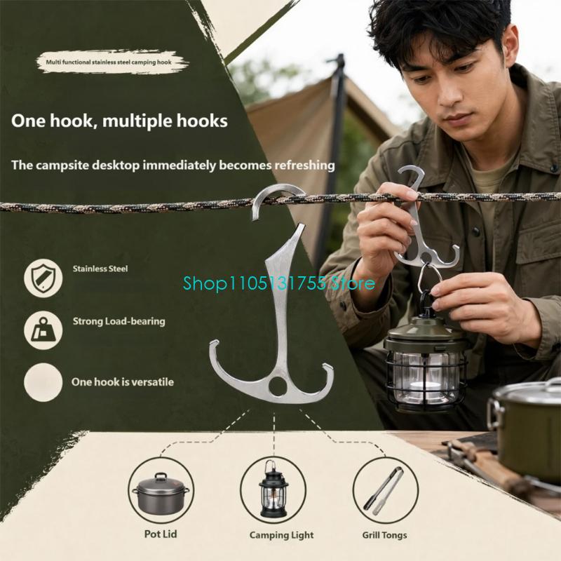 K0EF Tent Cord Utility Hook Me - Camping Cooking Tent 评论和价格