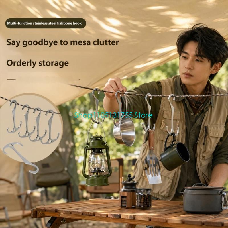 K0EF Tent Cord Utility Hook Me - Camping Cooking Tent 评论和价格