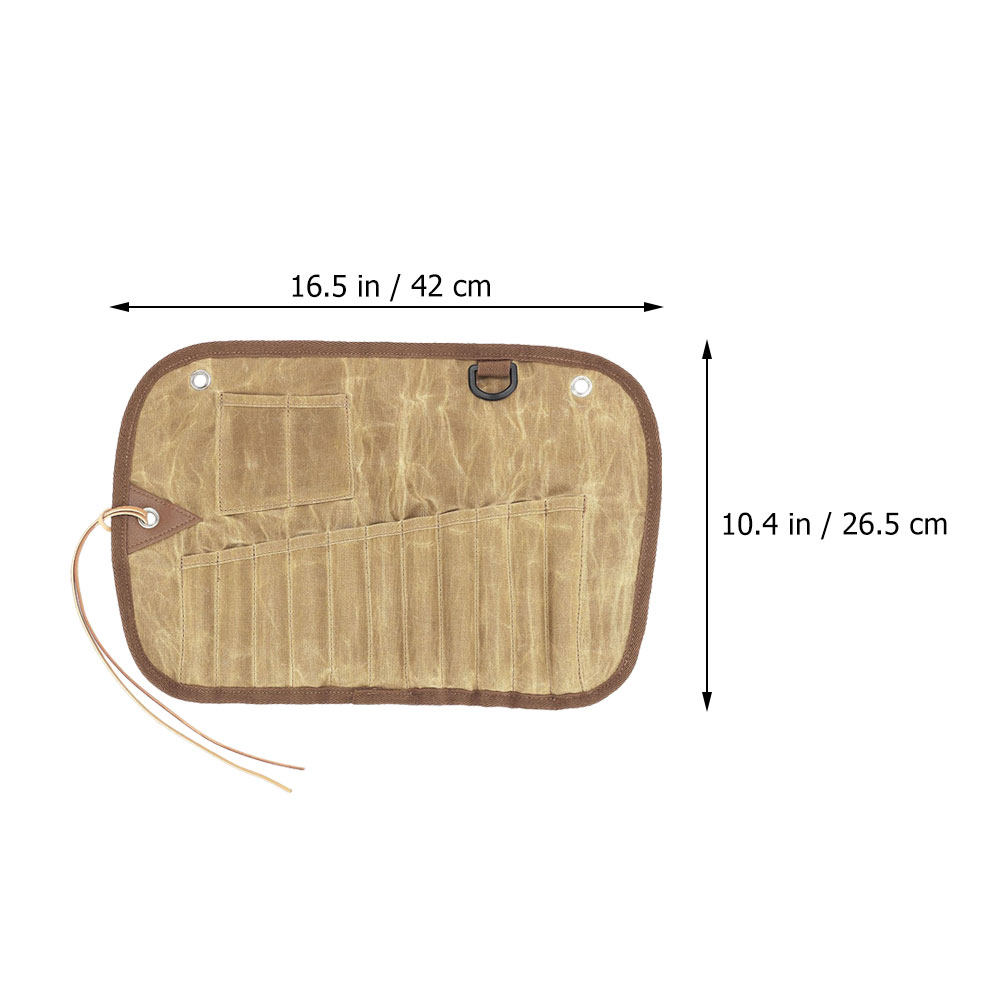 High Quality Canvas Tableware  - Camping Cooking Utensil Roll 评论和价格