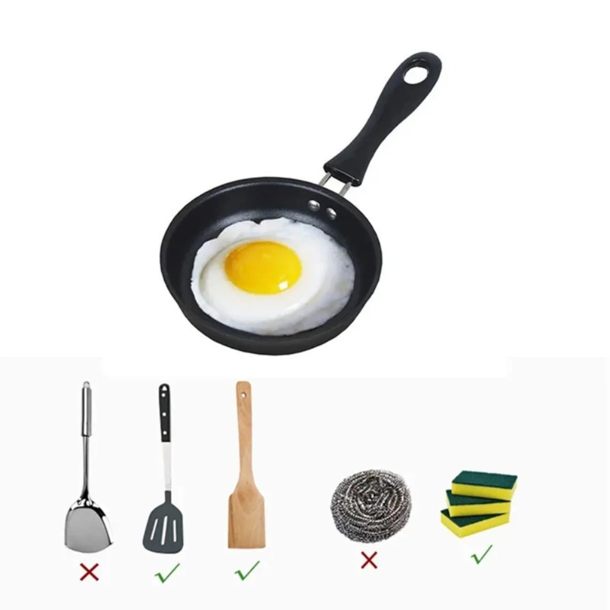Mini Frying Pan with Handle Po - Skillet Cast Iron Camp 评论和价格