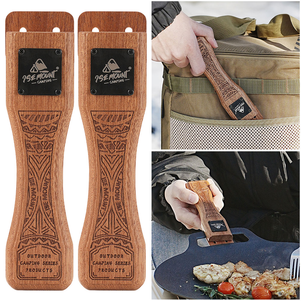 Outdoor Natural Wood Grill Pan - Camping Cooking Ware 评论和价格