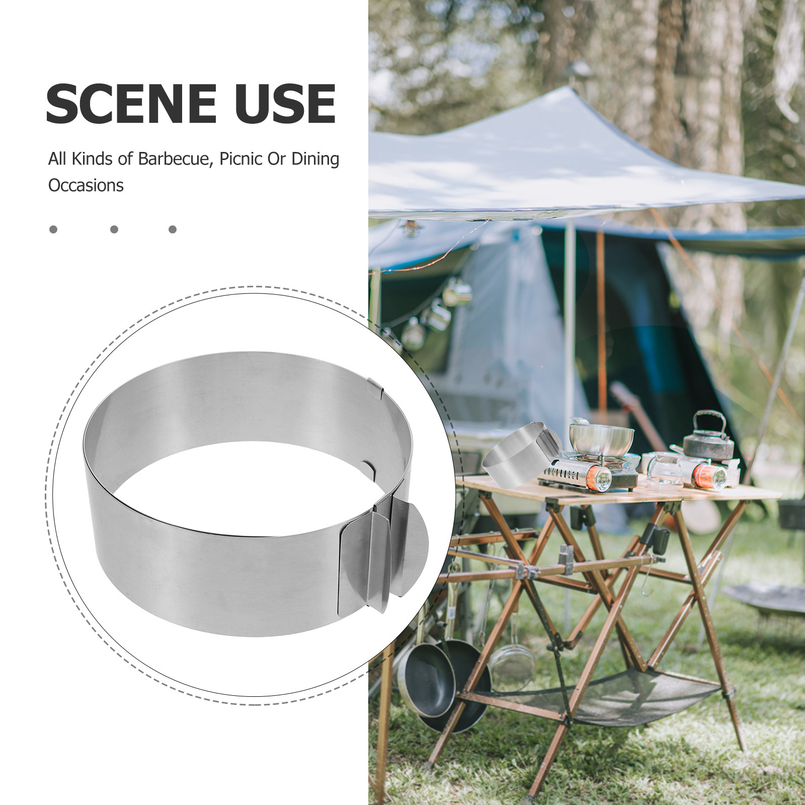 Adjustable Camping Stove Winds - Camping Cooking Wind Blocker 评论和价格