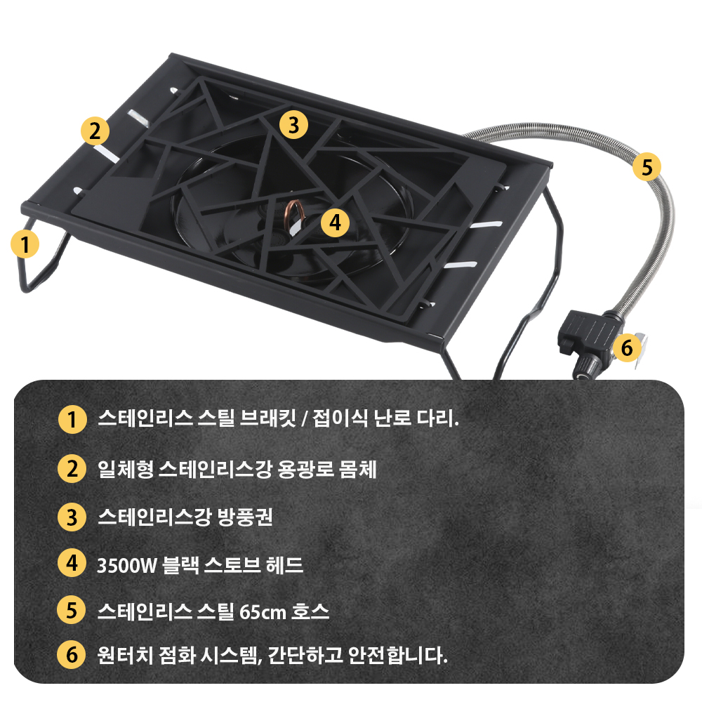 Pandatour Camping IGT Stove 65 - Camping Cooking Gazebo 评论和价格