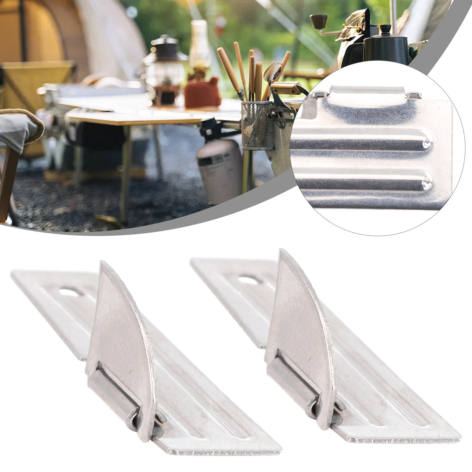 2pcs Stainless Steel Mini Fold - Camping Cooking Ware 评论和价格