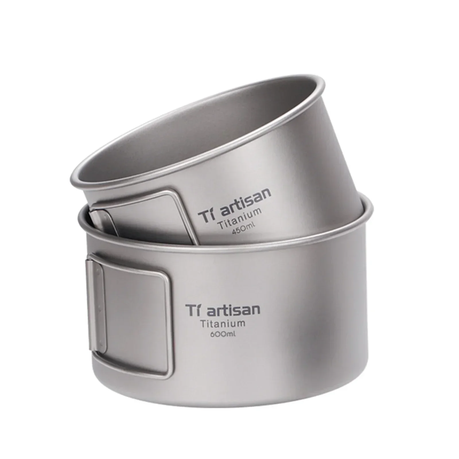 Titanium Bowl With Folding Han - Camping Cooking Survival 评论和价格