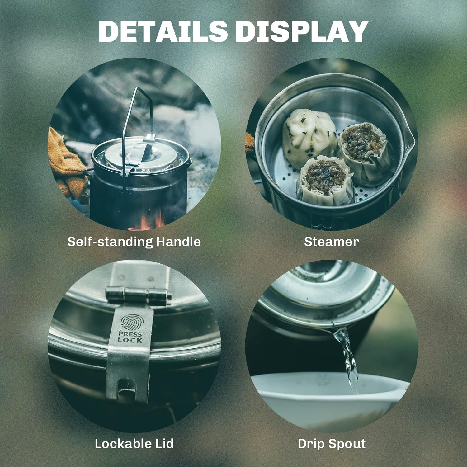Fire-Maple 1.2L Stainless Stee - Camping Cooking Ware 评论和价格