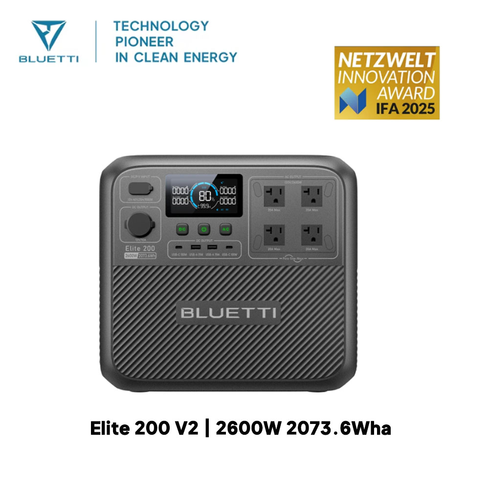 【Renew】BLUETTI Elite 200 V2 Po - Camping Cooking Heater 评论和价格