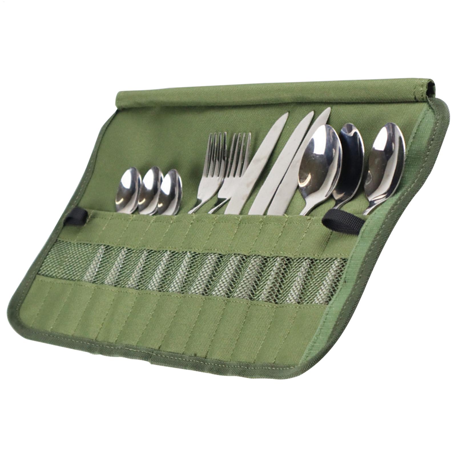 Camping Tableware Roll Bag Cam - Camping Cooking Utensil Roll 评论和价格