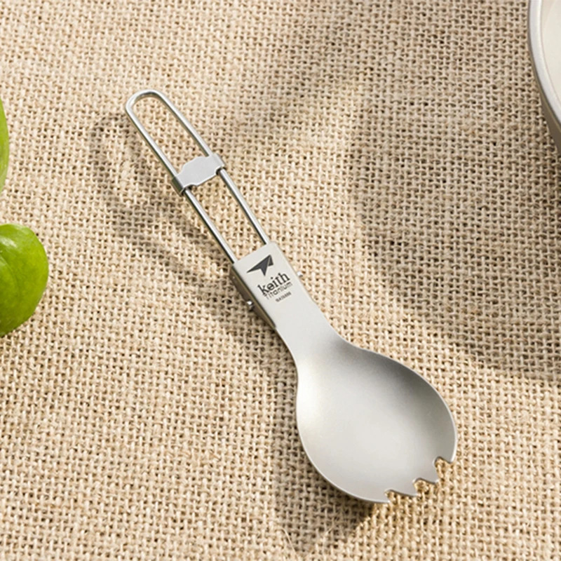Keith Titanium Spork Foldable  - Camping Cooking Ware 评论和价格