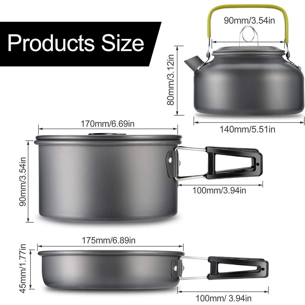 Outdoor Camping Cookware Set M - Camping Cooking Equipment 评论和价格