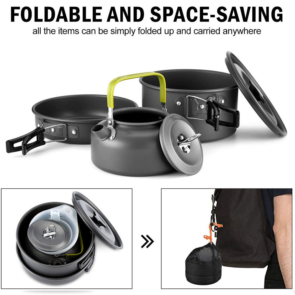 Outdoor Camping Cookware Set M - Camping Cooking Equipment 评论和价格