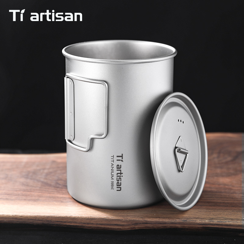 Tiartisan 750ml/ 900ml Titaniu - Camping Cooking Lightweight 评论和价格