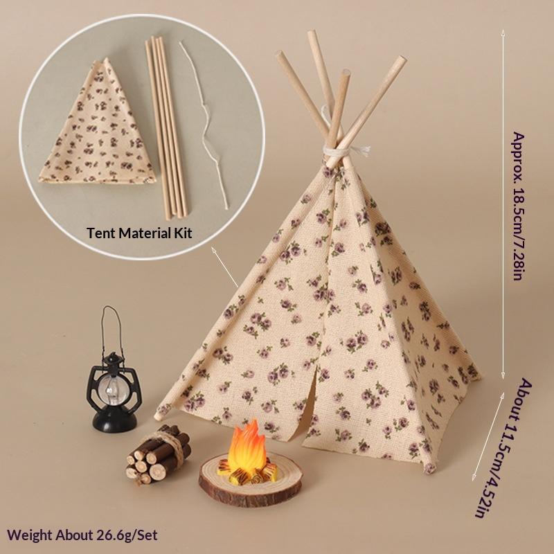 **1 Set 1/12 Doll House Outdoo - Camping Cooking Tent 评论和价格