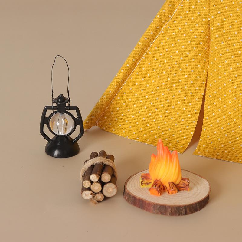 **1 Set 1/12 Doll House Outdoo - Camping Cooking Tent 评论和价格
