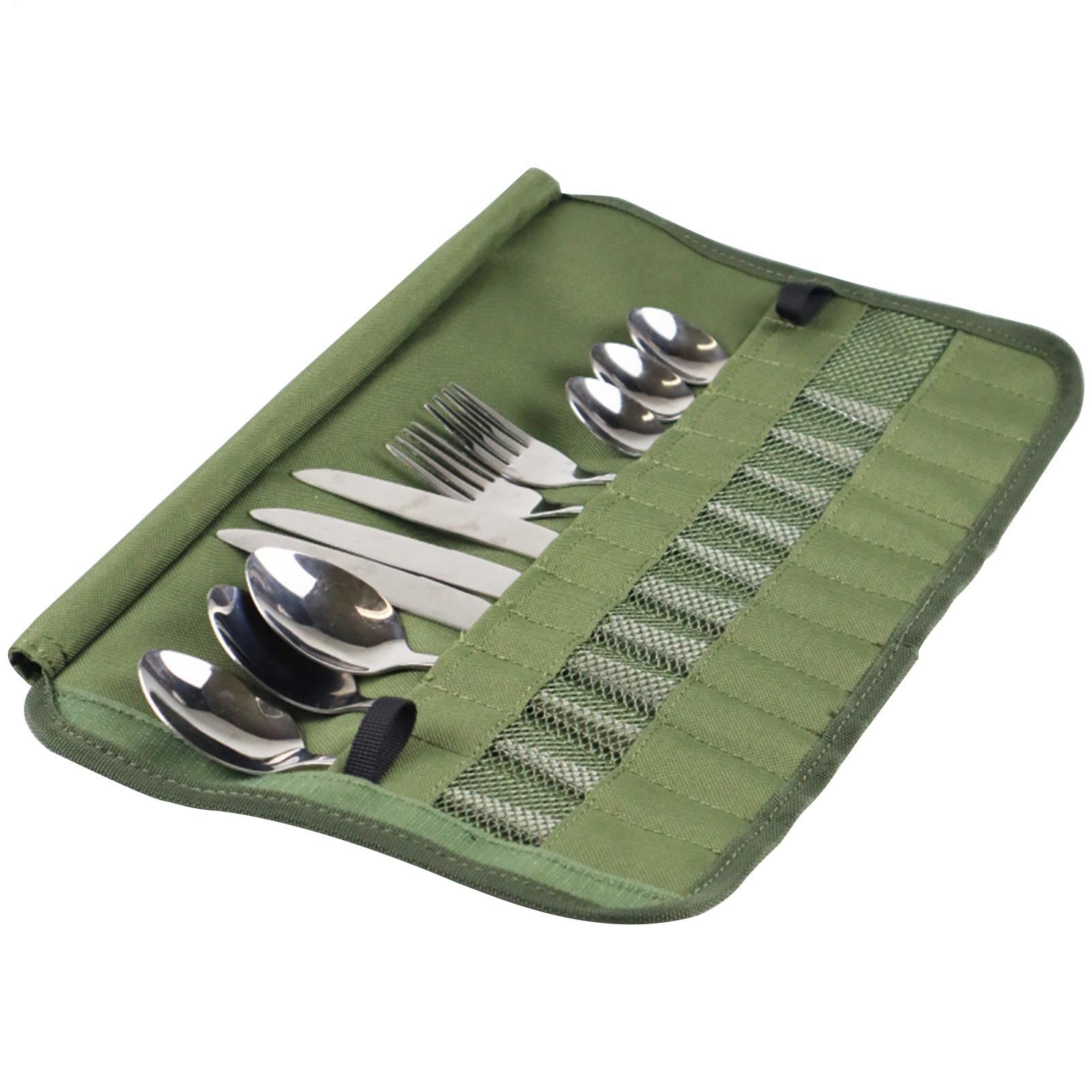 Camping Cutlery Roll Bag Kitch - Camping Cooking Utensil Roll 评论和价格