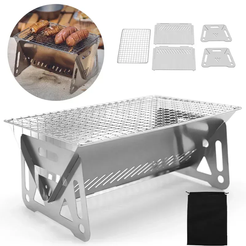 Portable Folding Barbecue Gril - Camp Grill Portable Folding 评论和价格